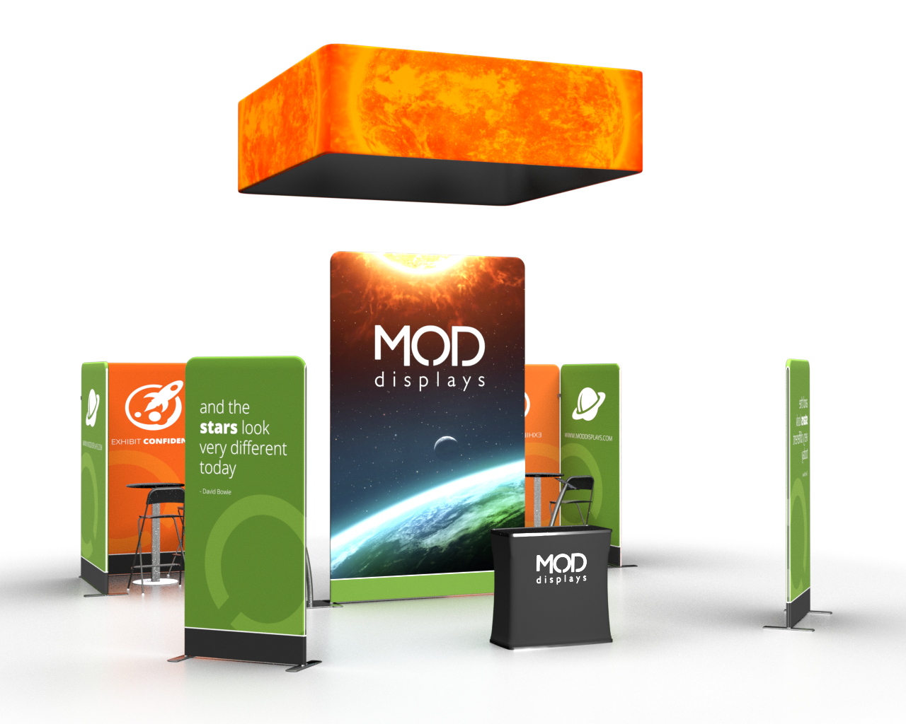 20 x 20 Waveline Media Trade Show Displays MODdisplays